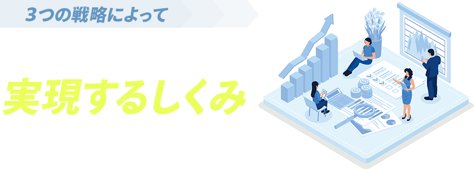 ３つの戦略によって年収500〜800万円を 実現するしくみ